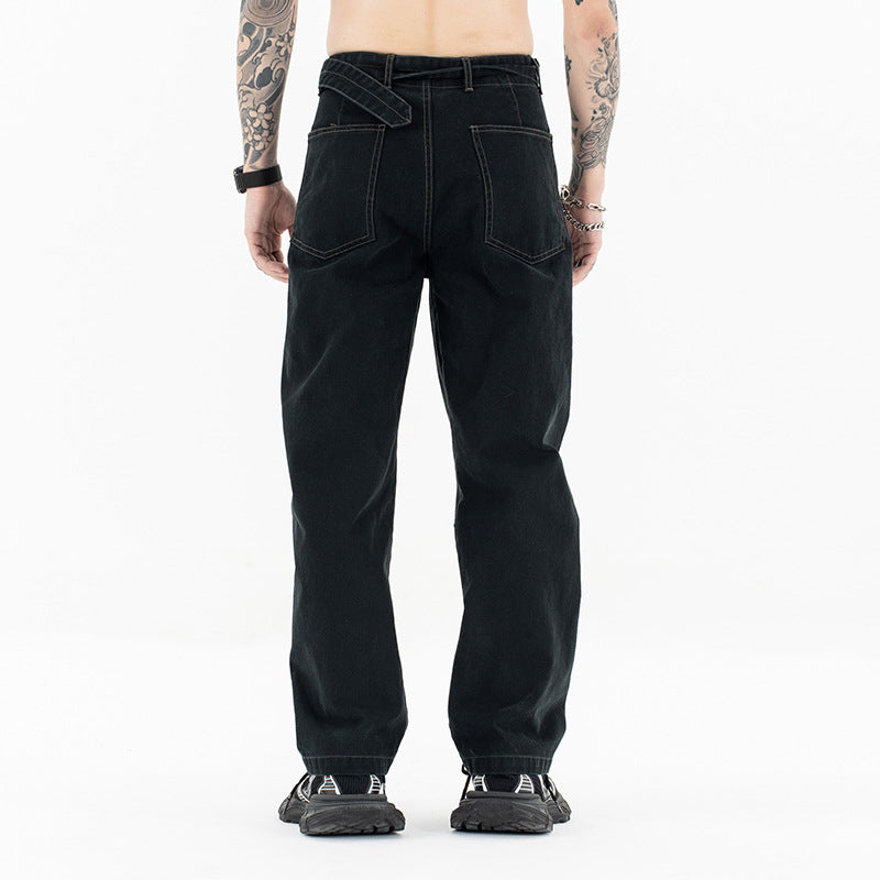 High waist banana pants for men