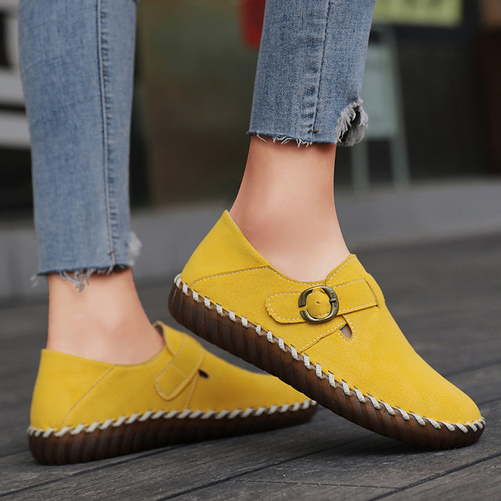 Comfortable women's leather shoes