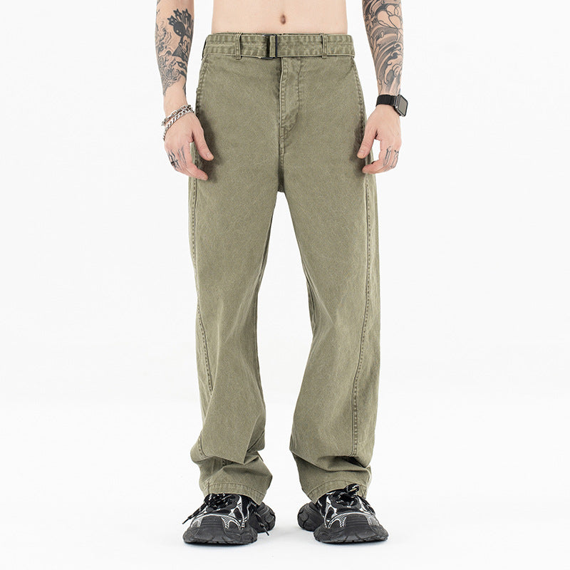 High waist banana pants for men