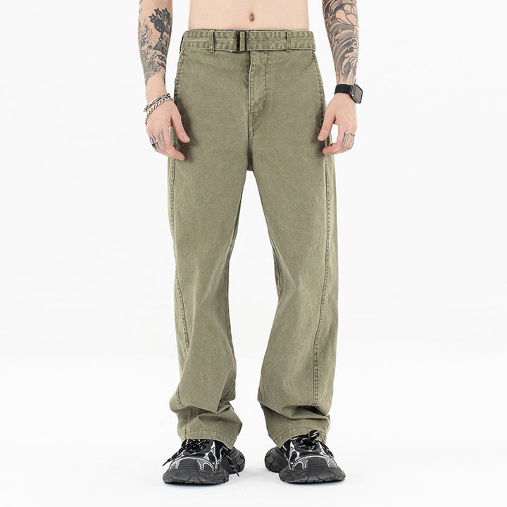 High waist banana pants for men