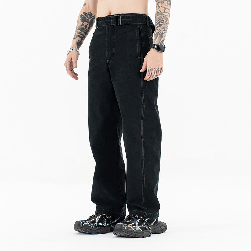 High waist banana pants for men