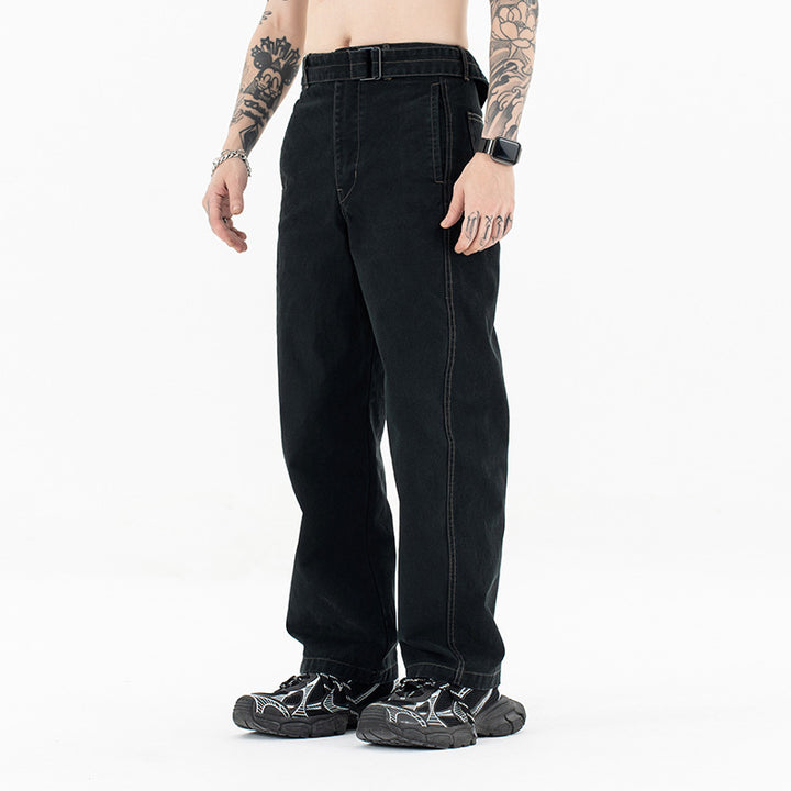 High waist banana pants for men