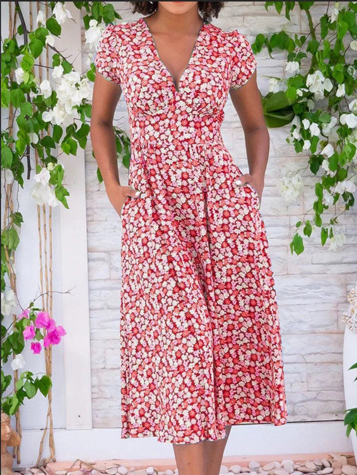 Robe rose fluide et confortable